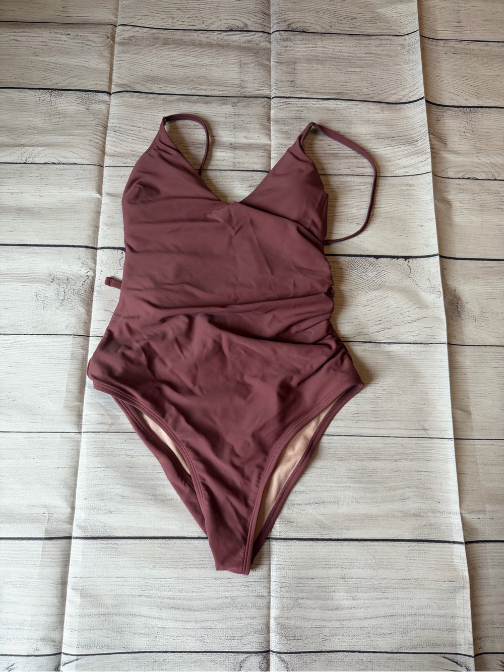 Women's Cupshe Mauve One-Piece Swimsuit